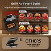 Electric Grill Indoor, Smokeless Barbecue Grill, 7-in-1 Air Fryer Combo,