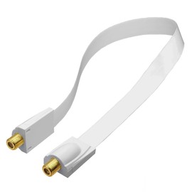 ICONSHOP IC-FFL05 Antenna Cable, Supports 4K 8K Broadcasting (3224MHz), Flat Type [For Gaps/Doors/Sliding Doors] IC-FFL05 (50cm)
