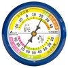 Shinwa Sokutei 70516 Thermo-Hygrometer, Round F-4S, Blue, 2.6 inches (6.5