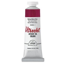 Utrecht Artists' Oil Paint - Quinacridone Rose, 37 ml tube