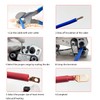 Cable Lug Crimping Tool with 200Pcs Copper Wire Lugs, Battery