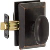 Delaney Hardware 101-RO-ABR SQ Rosa Knob Passage, Aged Bronze