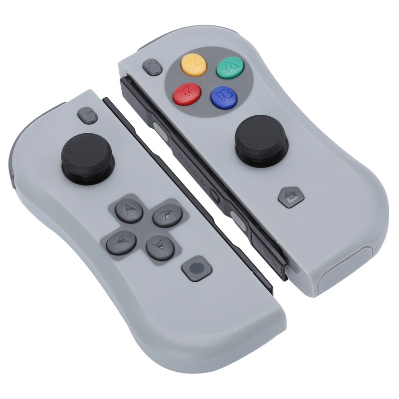 For Joycon Game Console Wireless Bluetooth Gamepad Right Left(gris foncé
