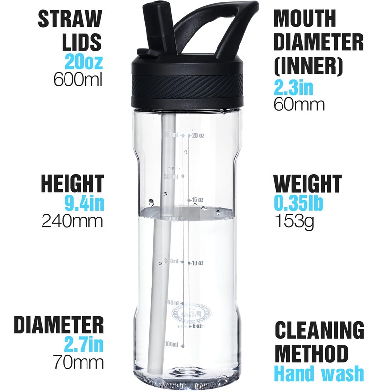 OLDLEY 20 kids Water Bottle with Straw,Tritan BPA-Free,Leak-Proof Design for