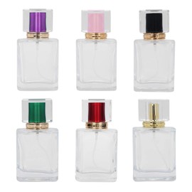 6Pcs 50ml Glass Empty Bottle, Refillable Perfume Bottle Spray Bottle Perfume Atomizer Dispenser