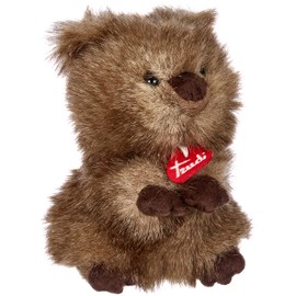 Trudi 27135 Classic Plush Toy Quokka Maximilian Approx. 20 cm, Size M, Soft Toy with Soft Materials, Plush Toy with Realistic Details, Washable, Cuddly Toy for Children, Brown