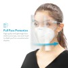 AccuMed 2-Pack Protective Transparent Face Shield with Glasses Frame (2-count)