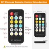 PAUTIX RF Remote Dimmer CCT Tunable COB LED Strip Lights,17-Key