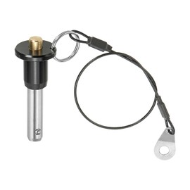 PATIKIL Quick Release Pin 5/16" x 0.79", Ball Locking Pin 304 Stainless Steel Quick Release Fastening Safety Locating Pins with Push Button 25 cm Lanyard Cable (8 x 20mm)