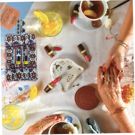 Mikinona Portable Essential Oil Carrying Case Canvas Organizer for Bottles Durable Travel Bag with Hidden Button Closure for Essential Oil Storage