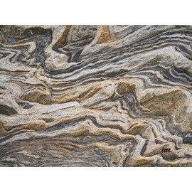 Rogue River Tactical Brown Gray Granite Stone Marbled Pattern Textured Marble Art Kitchen Glass Cutting Board Modern Decorative Gift Abstract Wavy Contrast Design
