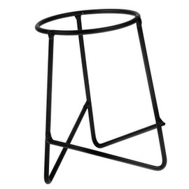 WizeFolk Crystal Ball Display Stand,2.7 x 4.5 inches Gazing Globe Stand, Black Iron Ball Stand,Sphere Holder Base Art Display Stand Marbles Stand, for Collections Figurines Gemstones Home Office Decoration