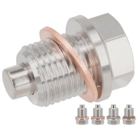 Dsnaduo 1PC M16x1.5 Stainless Steel Magnetic Oil Drain Plug Fit Subaru Ascent BRZ WRX Forester Impreza Legacy Outback Crosstrek Mini Cooper John Deere Aprilia Replace 32195AA020 DP009 803916010 Washer