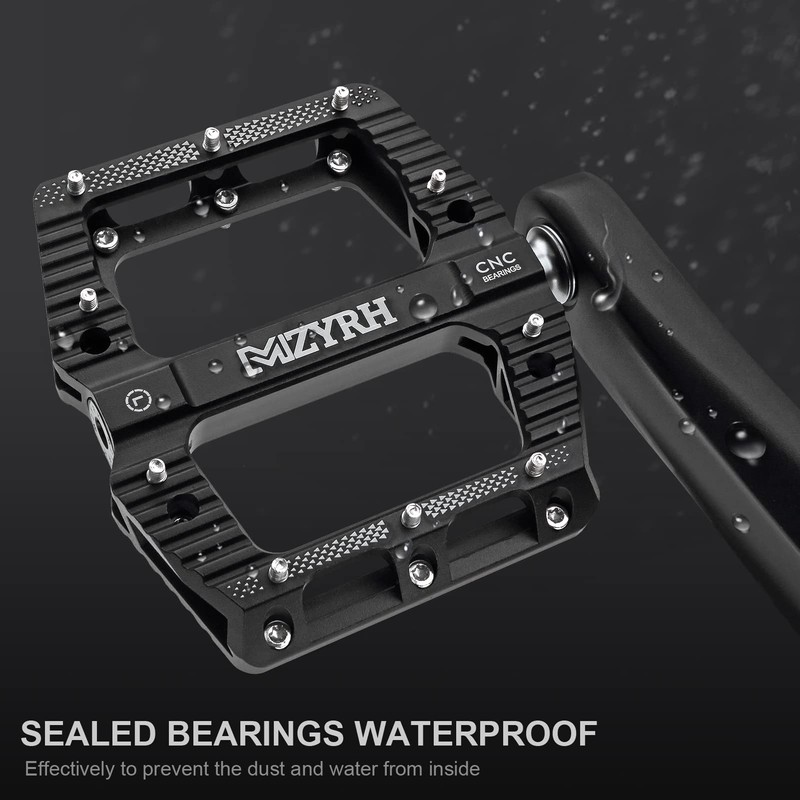 MZYRH Road/Mountain Bike Pedals MTB Pedals Bicycle Flat Pedals 3