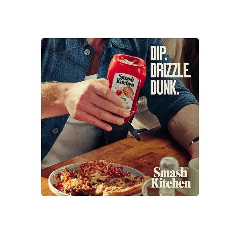 Smash Kitchen Organic Hot Honey Ketchup, 15 oz Bottle