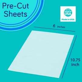 Fit Meal Prep Fit Meal Prep 1000 Sheets 6 x 10.75 Dry Wax Paper Sheets for Food, Greaseproof Sandwich Wrapping, Interfolded Deli Wax Paper for Fries, Burgers, Food Basket, Made in USA