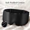Mulberry Silk Wide Sleep Mask – Padded Adjustable Blackout Eye