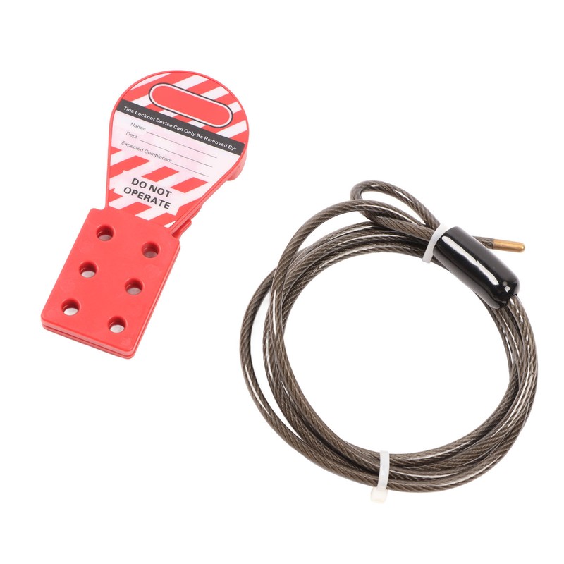 Tagout Cable Lock Rugged Reliable Rustproof 6 Hole Stainless Steel