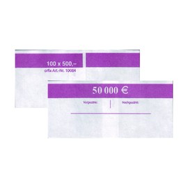 Euro Banknotes Economy Offer | 30 x Sleeves 100 x 500 Euro (= 50,000 €) | For Old 500 € Notes of the 1st Series | Bundle Money Collect Collect Sort Storage Shipping Within 24 Hours