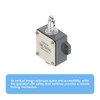 sourcing map Limit Switch Roller Plunger JW2-11H/LTH Mount 1NC+1NO 3D