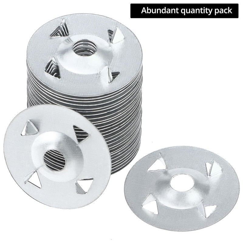QWORK Foam Board Fasteners Washers, 300 PCS 1-1/8" Steel Washers