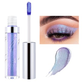 Cascaba - Sombra de ojos líquida metalizada, de larga duración, impermeable, brillante, con pigmentos, para maquillaje, lápices de ojos, delineadores de ojos, kit de delineador de ojos brillante