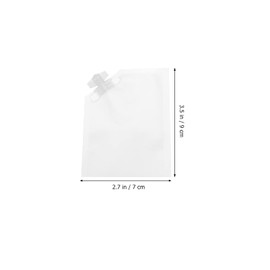 FRCOLOR 20pcs Empty Makeup Bags Cosmetic Lotion Bag Containers with Suction Mouth Refillable Travel Cream Holder for Lotion Creams Toners Lip Balms Makeup Samples 10ml