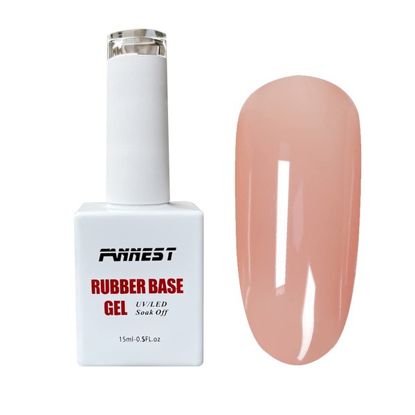 FANNEST Rubber Builder Base Gel For Nails in a Bottle,Elastic