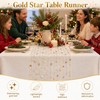 5M Gold Table Runner, Star Table Runners for Dining Table