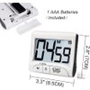 3" Large Display Kitchen Timer -Digital Timer Magnetic Back Loud
