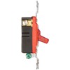 Leviton 1221-PLR 20-Amp, 120 Volt, Toggle Pilot Light, Illuminated On,