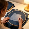 32 Pcs Sashiko Stencil Kit, 5.1 Inch Reusable PET Plastic