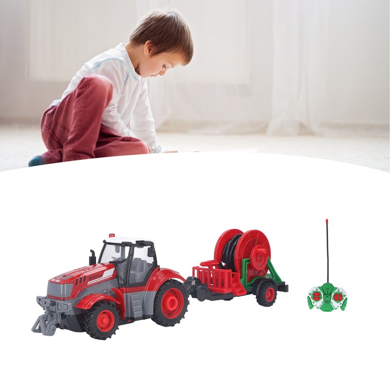 RC Farm Tractor Toy Educational Rechargeable Remote Control Farm Truck