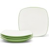 Noritake Colorwave Apple 8-1/4" Square Salad/Dessert Plates, Set of 4