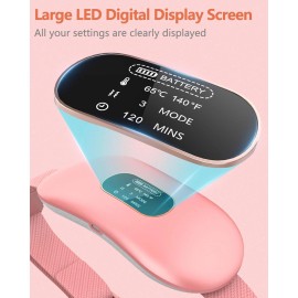 Ovifm Heating Pad for Period Cramps,Upgrade Portable Heating Pads with Display&4 Ti...