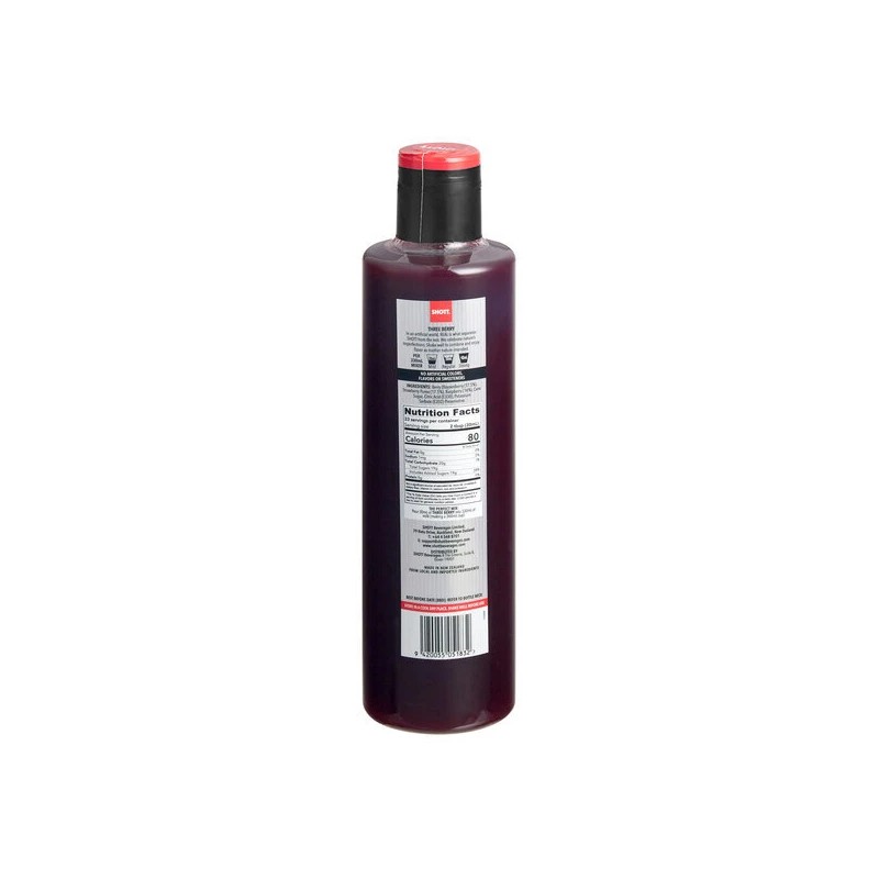FixtureDisplays SHOTT Three Berry Real Fruit Flavoring Syrup 1 Liter