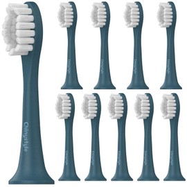 Cabezales De Repuesto Para Cepillos De Dientes Eléctricos Suri Sonic, Color Azul (Paquete De 10)
