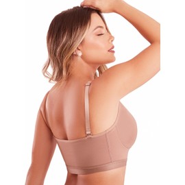 SHAPE CONCEPT - brasier de compresión para postcirugía quirúrgica SCB001 para mujer, Cocoa, XXL