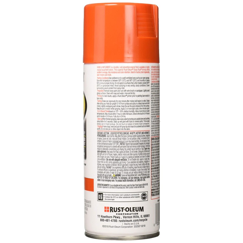 Rust-Oleum RUSTOLEUM 280142 Kubota Orange 12 oz. Farm & Implement