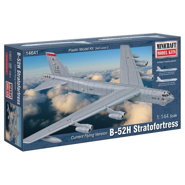 Minicraft B-52H Stratofortress Model Building Kit, 1/144 Scale