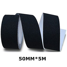 BJ-SHOP Step tape, safety tape, high-strength safety sign, strong grip, abrasive, non-slip tape for indoor and outdoor stairs, 50 mm x 5 m