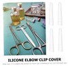 BIUDECO 200Pcs Non Slip Tweezers Tip Protector Covers for Elbow