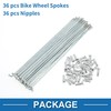 A ABSOPRO 36 Set 14G Bicycle Spokes 154mm Bike Wheel