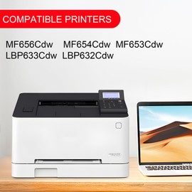 067 Toner Cartridge Set 4 Pack Compatible for Canon 067 067H Color ImageCLASS LBP632Cdw LBP633Cdw MF653Cdw MF654Cdw Printer(Black Cyan Magenta Yellow)