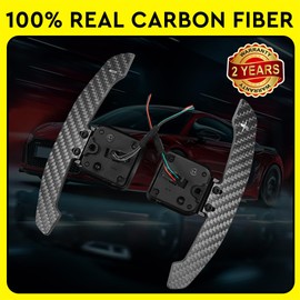 TDD Magnetic Steering Wheel Paddle Shifter Compatible with B8 Series A1 A2 A3 A4 A5 A8 Q2 Q3 Q4 Q5 Q7 Q8 S1 S2 S3 S4 S5 SQ5 SQ7 SQ8 RS1 RS2 RS3 RS4 RS5 RSQ5 Carbon Fiber Paddle Shifter (Type 1)