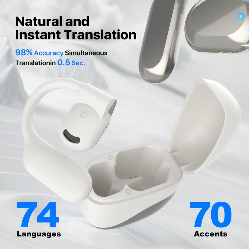 AI Language Translator Earbuds, OWS Real-Time 3-in-1 Translation Earbuds 144