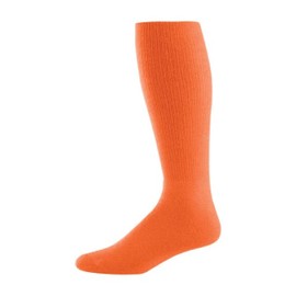 High Five Versatile Performance Knee-High Athletic Socks for Soccer, Football, and Softball, Orange, Small