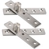 2Pcs Door Hinges 360 Degree Rotation, Durable Stainless Steel Hidden