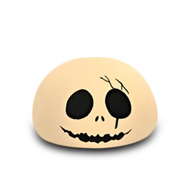 Bonita luz creativa de silicona con diseño de esqueleto de Navidad, funciona con pilas, cambio de colores, segura y suave para decoración de interiores (White Skellington)
