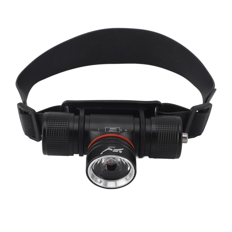 Diving Headlamp Flashlight IPX68 Waterproof Super Bright 1200LM 3 Light